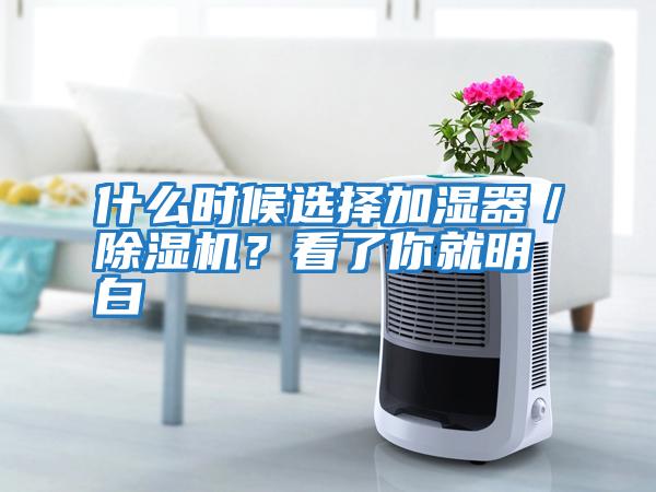 什么時候選擇加濕器／除濕機？看了你就明白