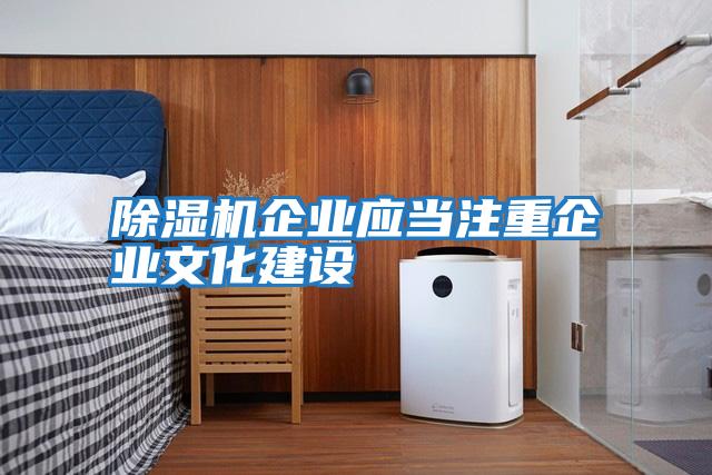 除濕機企業(yè)應(yīng)當注重企業(yè)文化建設(shè)
