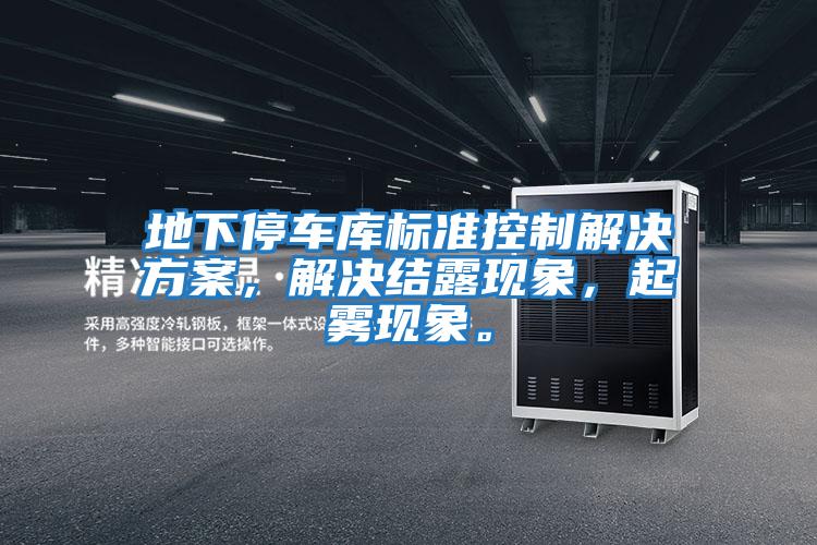 地下停車庫標準控制解決方案,解決結露現象,起霧現象。