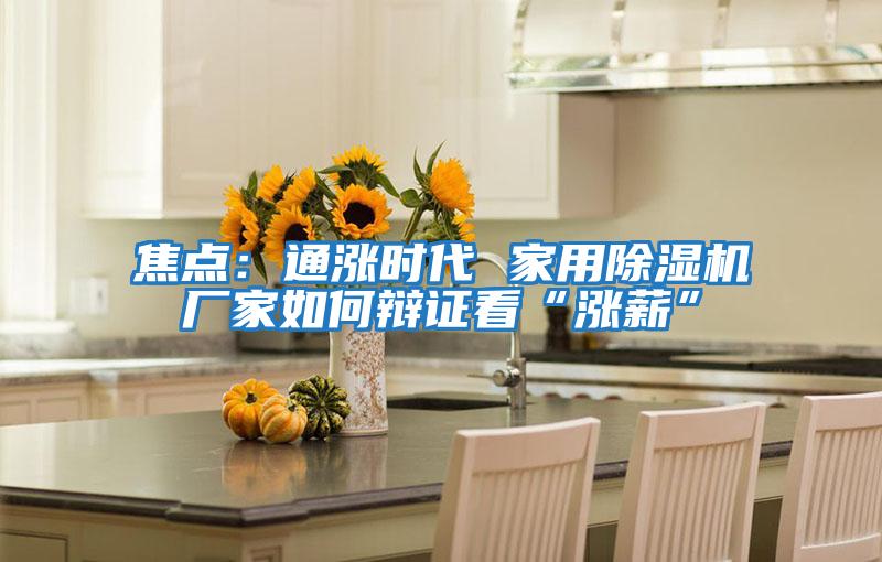 焦點：通漲時代 家用除濕機(jī)廠家如何辯證看“漲薪”