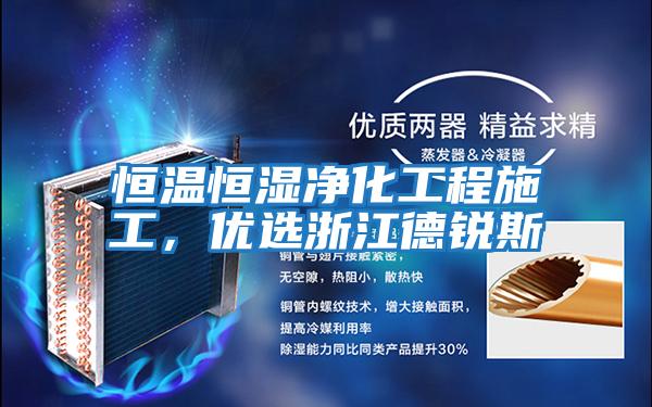 恒溫恒濕凈化工程施工，優選浙江德銳斯