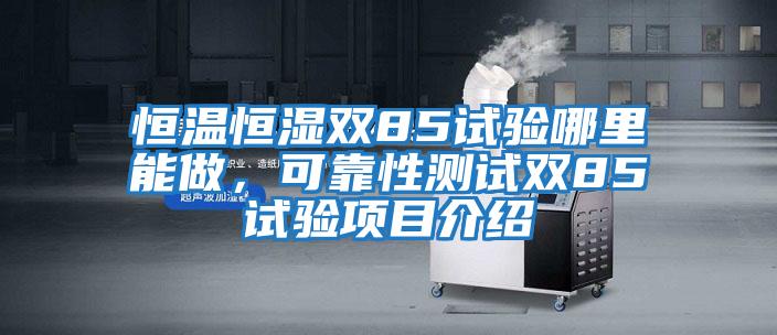 恒溫恒濕雙85試驗(yàn)?zāi)睦锬茏觯煽啃詼y(cè)試雙85試驗(yàn)項(xiàng)目介紹