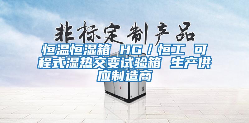 恒溫恒濕箱 HG/恒工 可程式濕熱交變試驗箱 生產(chǎn)供應(yīng)制造商