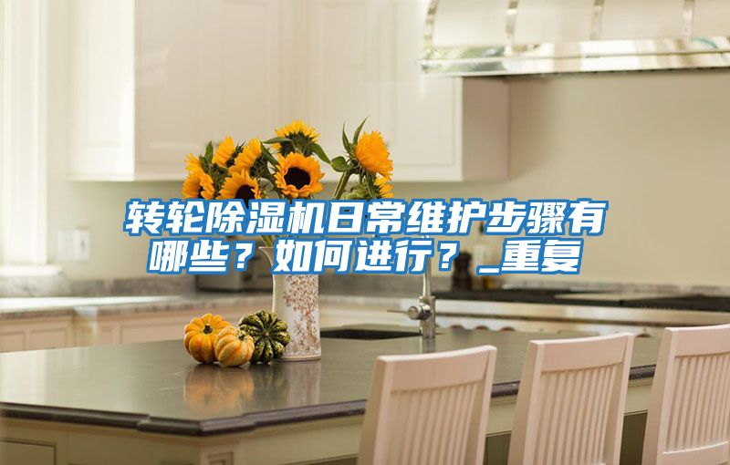 轉(zhuǎn)輪除濕機日常維護步驟有哪些？如何進行？_重復(fù)